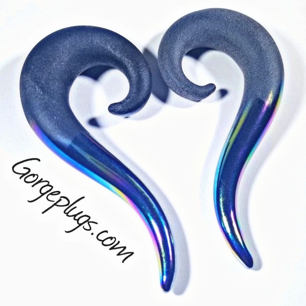 Matte Rainbow GLASS Hanging Tapers